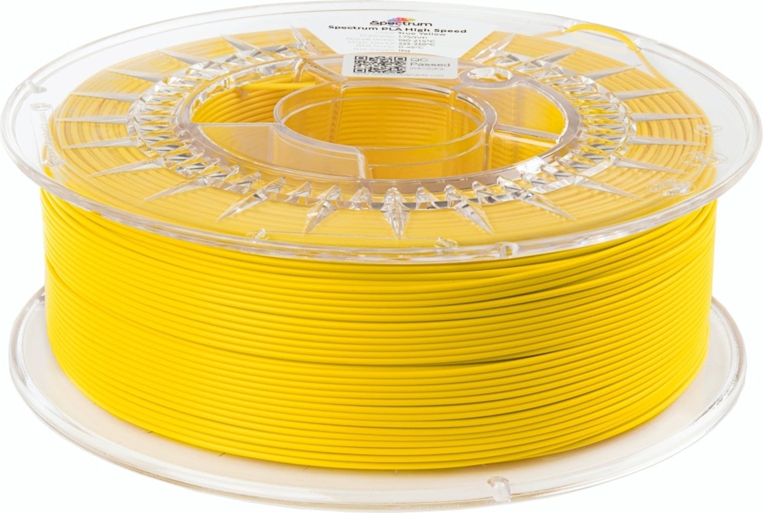 Spectrum  Premium PLA High Speed True Yellow, 1,75 mm / 1000 g    PLA Material speziell für den Hochgeschwindigkeitsdruck