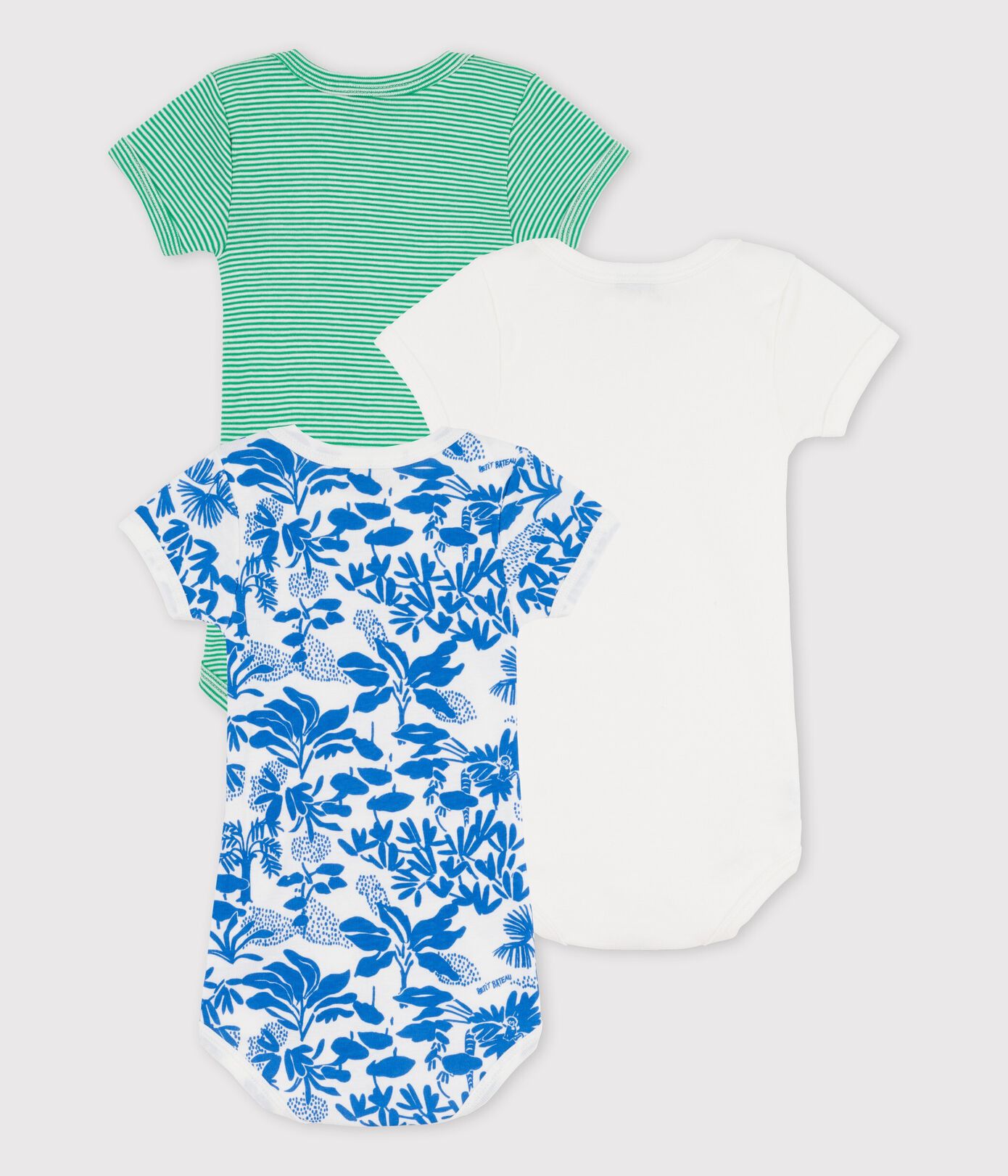 Lot de 3 bodies manches courtes en coton