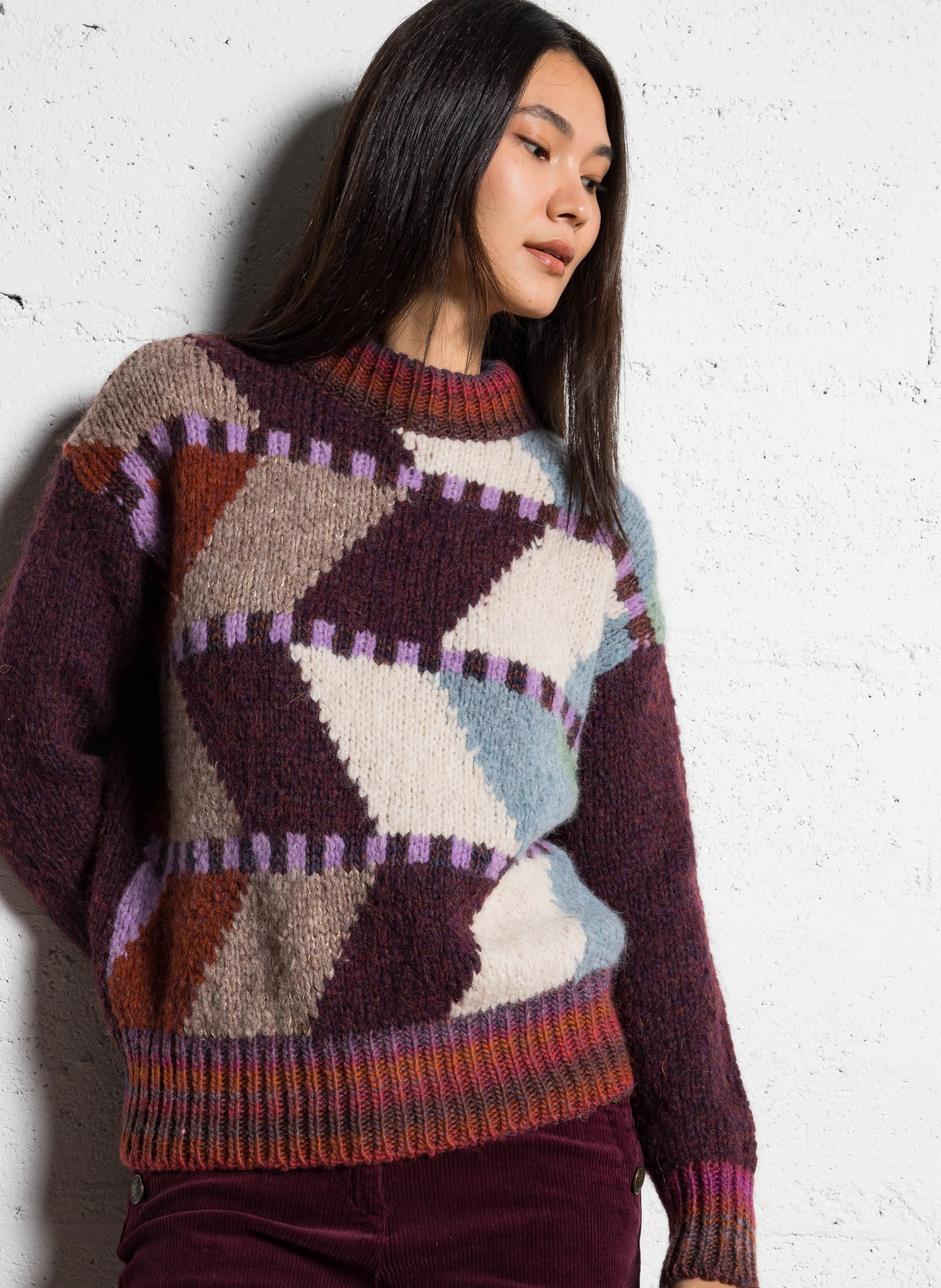 CASSIUS - Pull col rond| Rouge
