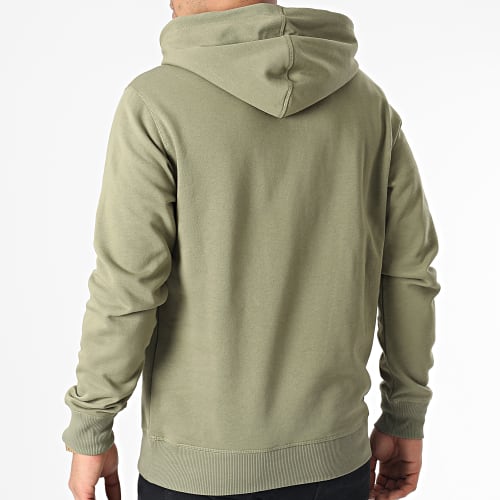 Sweat Capuche Woven Badge A6CB6 Vert Kaki