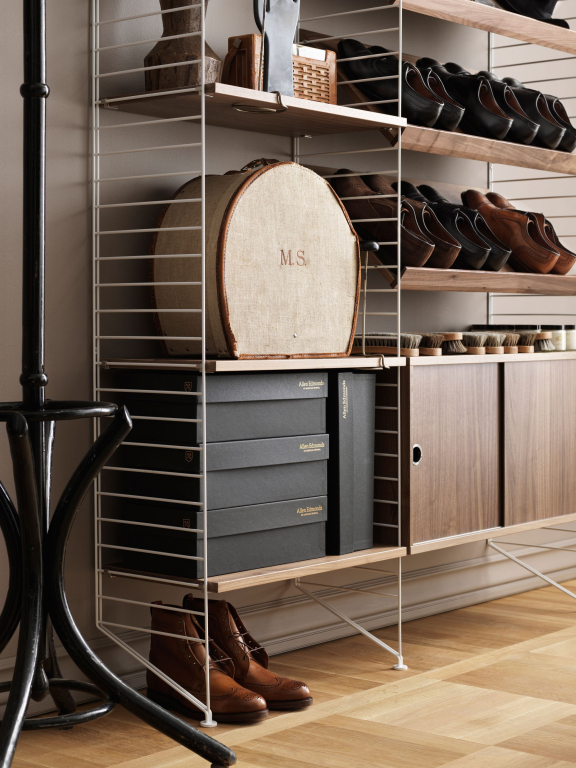 String Furniture Tijdschriftenrek hout 78 x 30 cm walnoot