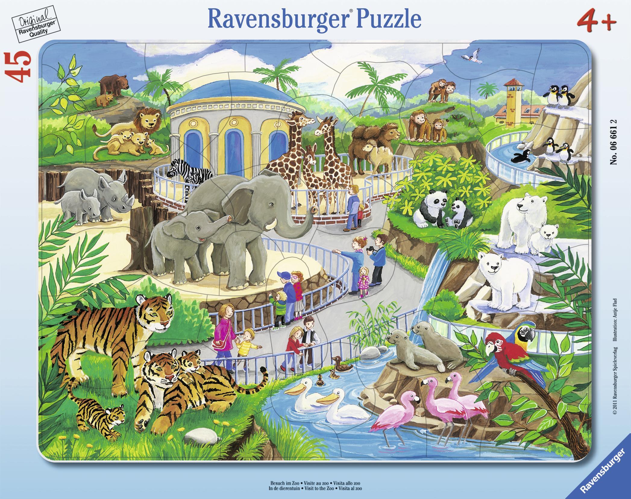Rahmenpuzzle BESUCH IM ZOO 45-teilig