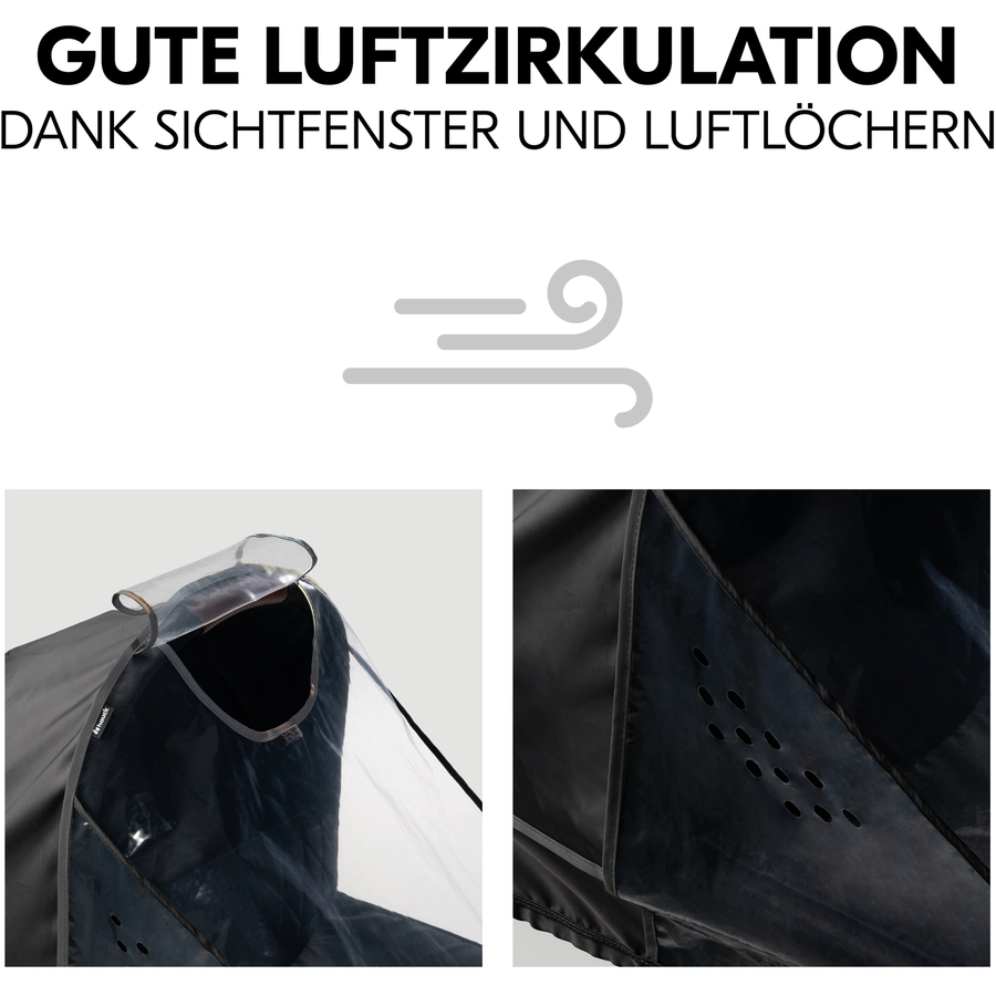 hauck Universal Regenschutz Kinderwagen mit Babywanne