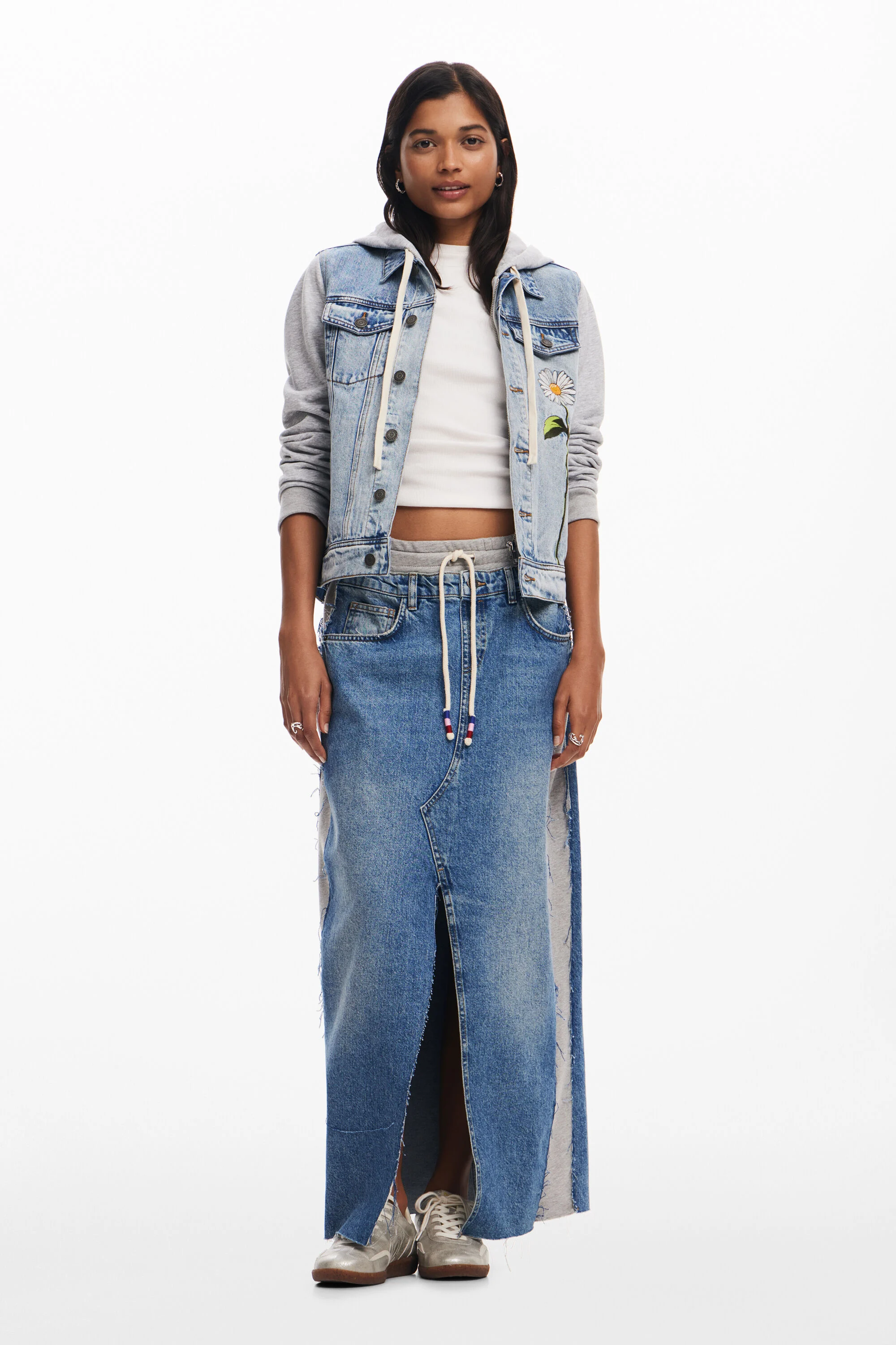 Jaqueta jeans estilo caminhoneiro