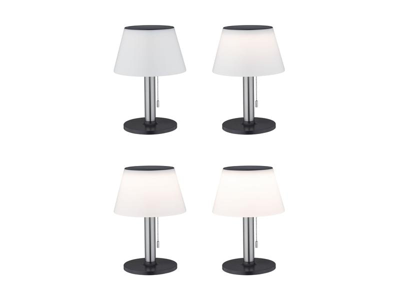 Paulmann Tischleuchte Solar Outdoor Lillesol, 3000K, Edelst Solarbetriebene Tischleuchte