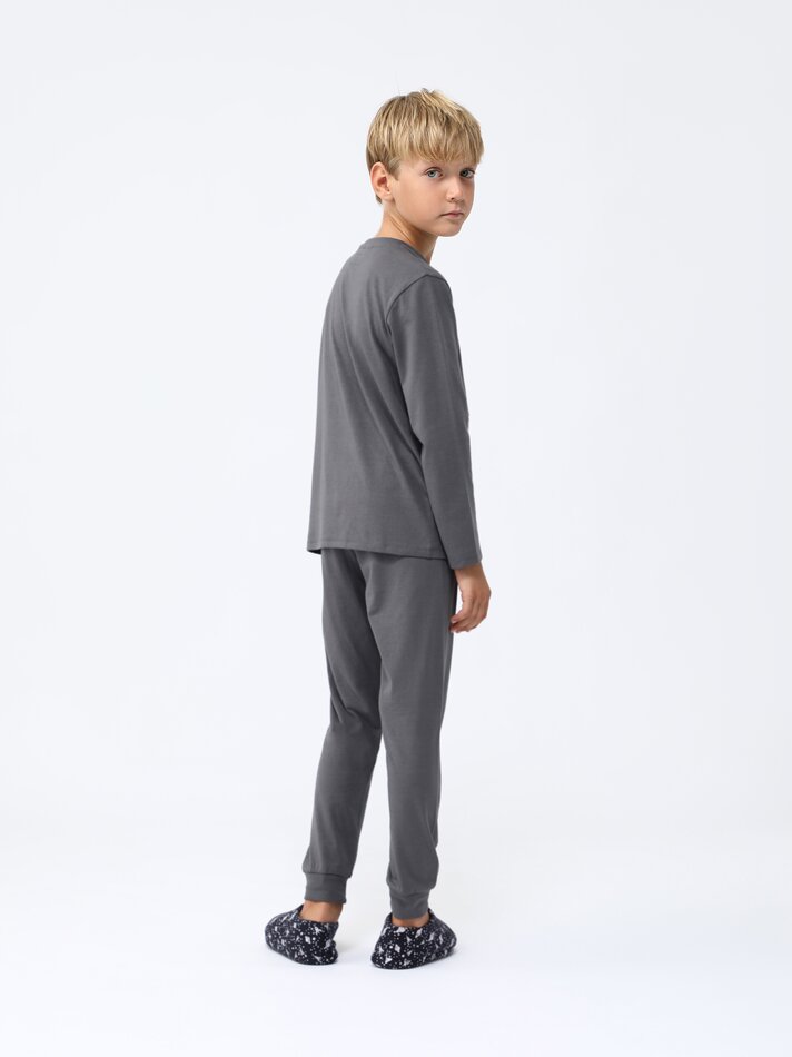 Pijama estampado - Chumbo
