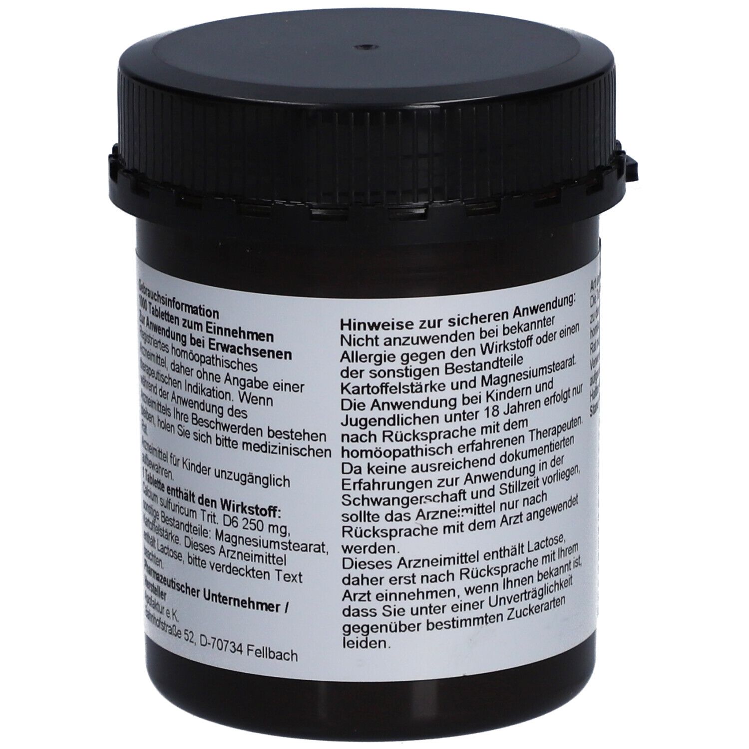 SCHÜSSLER NR.12 Calcium sulfuricum D 6 Tabletten