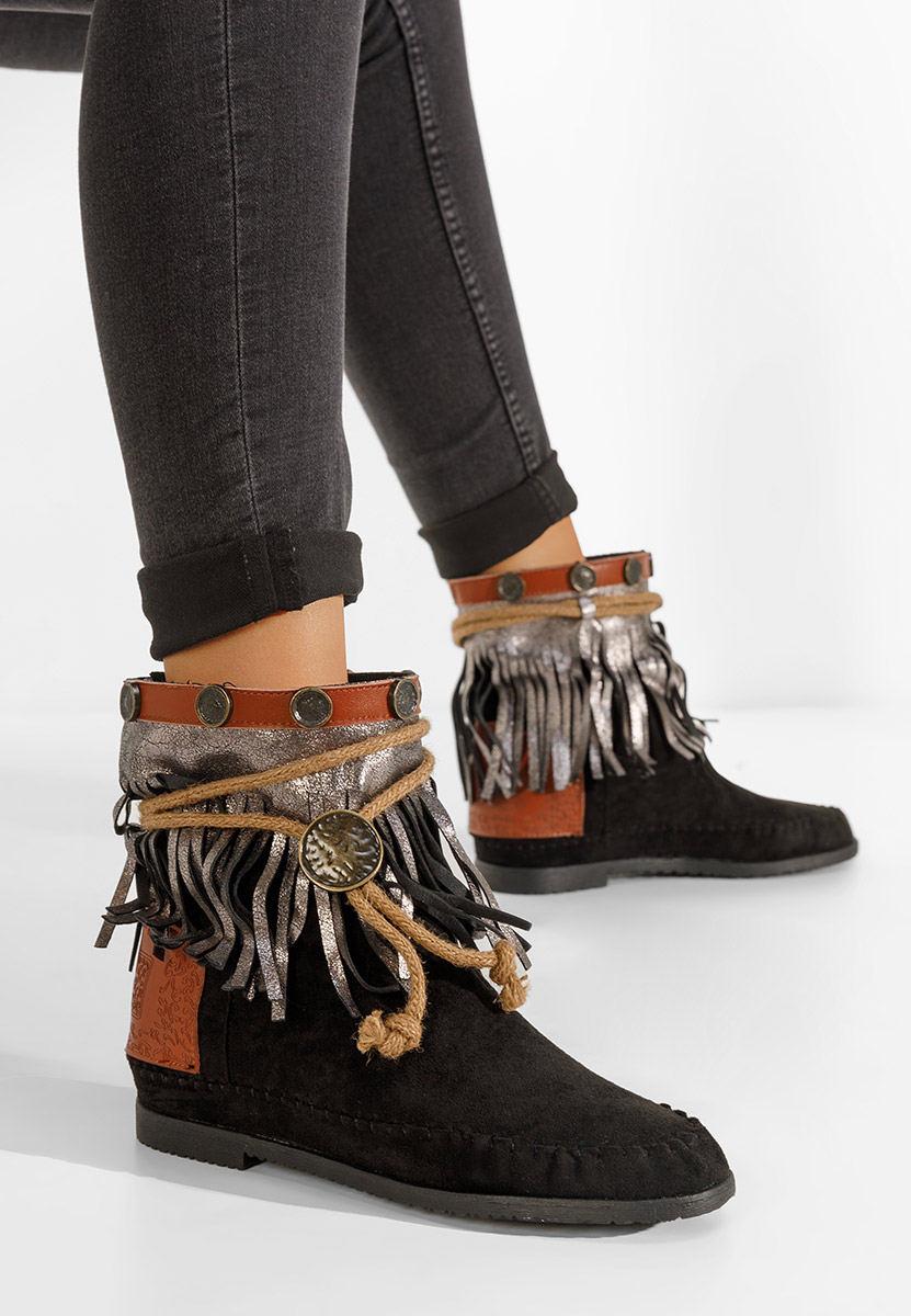 Bottes courtes femme noires Peramora