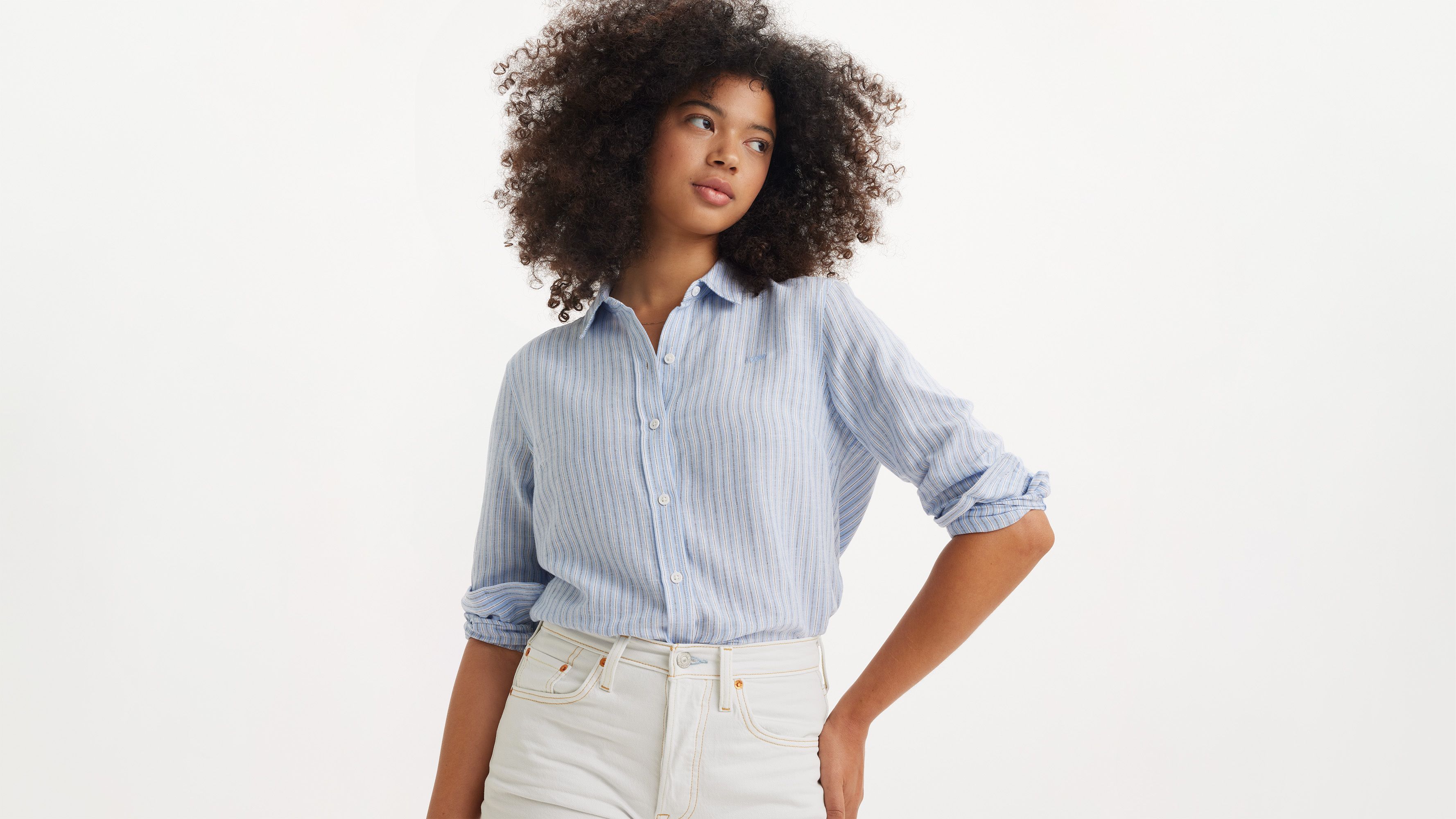 Chemise Classic - Rory Stripe Brunea Blue - Bleu
