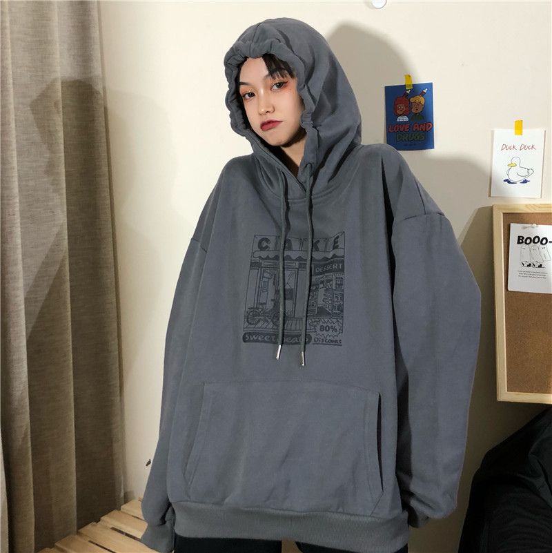 Iduna - Cartoon bedrukte hoodie