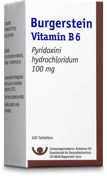 BURGERSTEIN Vitamin B6 Filmtabl 100 mg Ds 100 Stk
