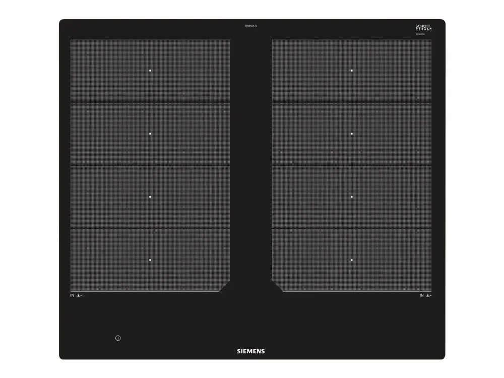 Siemens iQ700 EX601LXC1E - Induktions kogeplade - 4 plader - Niche - bredde: 56 cm - dybde: 50 cm - sort