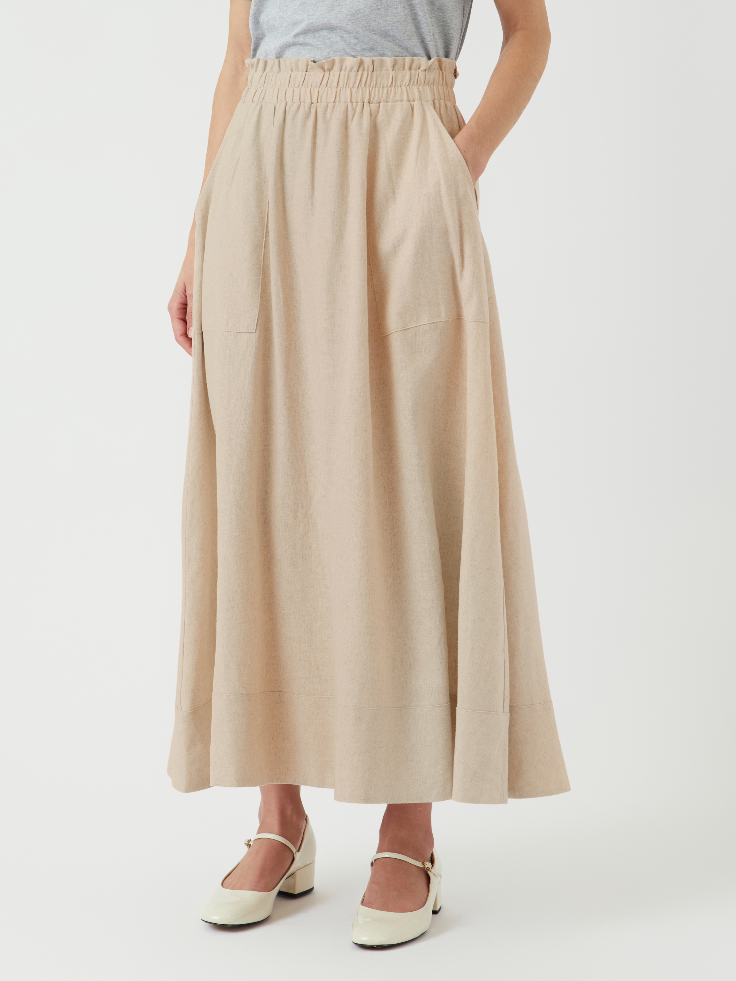 Y.A.S Maxirock »YASFLAXY HW ANKLE SKIRT NOOS«