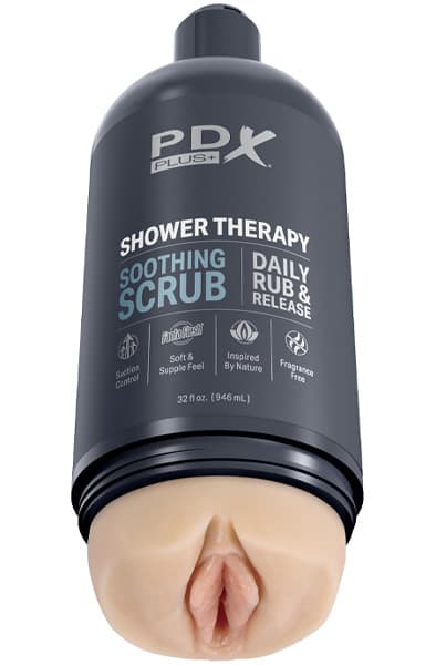 Pipedream Shower Therapy Soothing Scrub Stroker