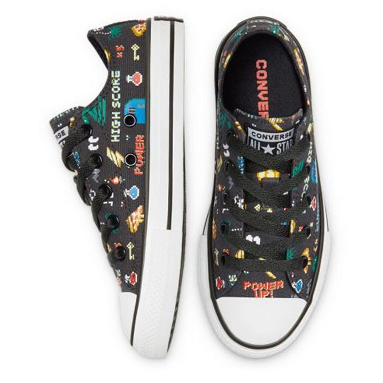 Converse Baskets Canvas Ox Enf Gamer noir/multicolore