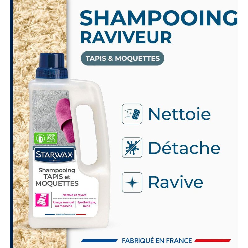 Shampoing raviveur - tapis et moquette - 1 L