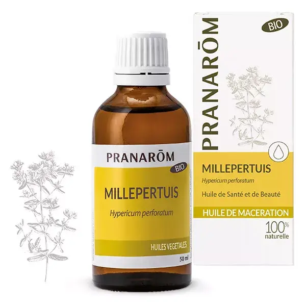 Óleo Macerado de Erva de São João Orgânico Pranarom 50ml