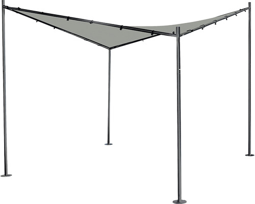 Berlino Paviljoen 300 x 300 cm, lichtgrijs polyester, insteeksysteem