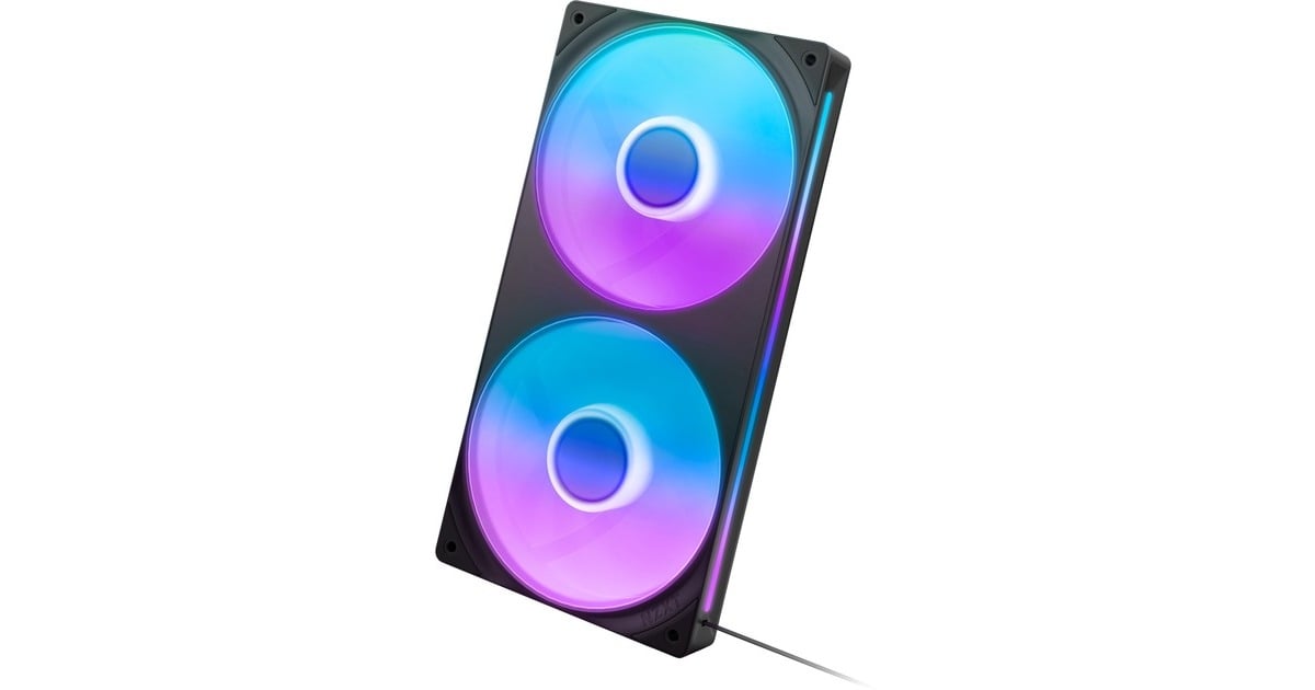 NZXTF240 RGB CORE case fans  (Zwart, 2 stuks, 240 x 120 x 26 mm)