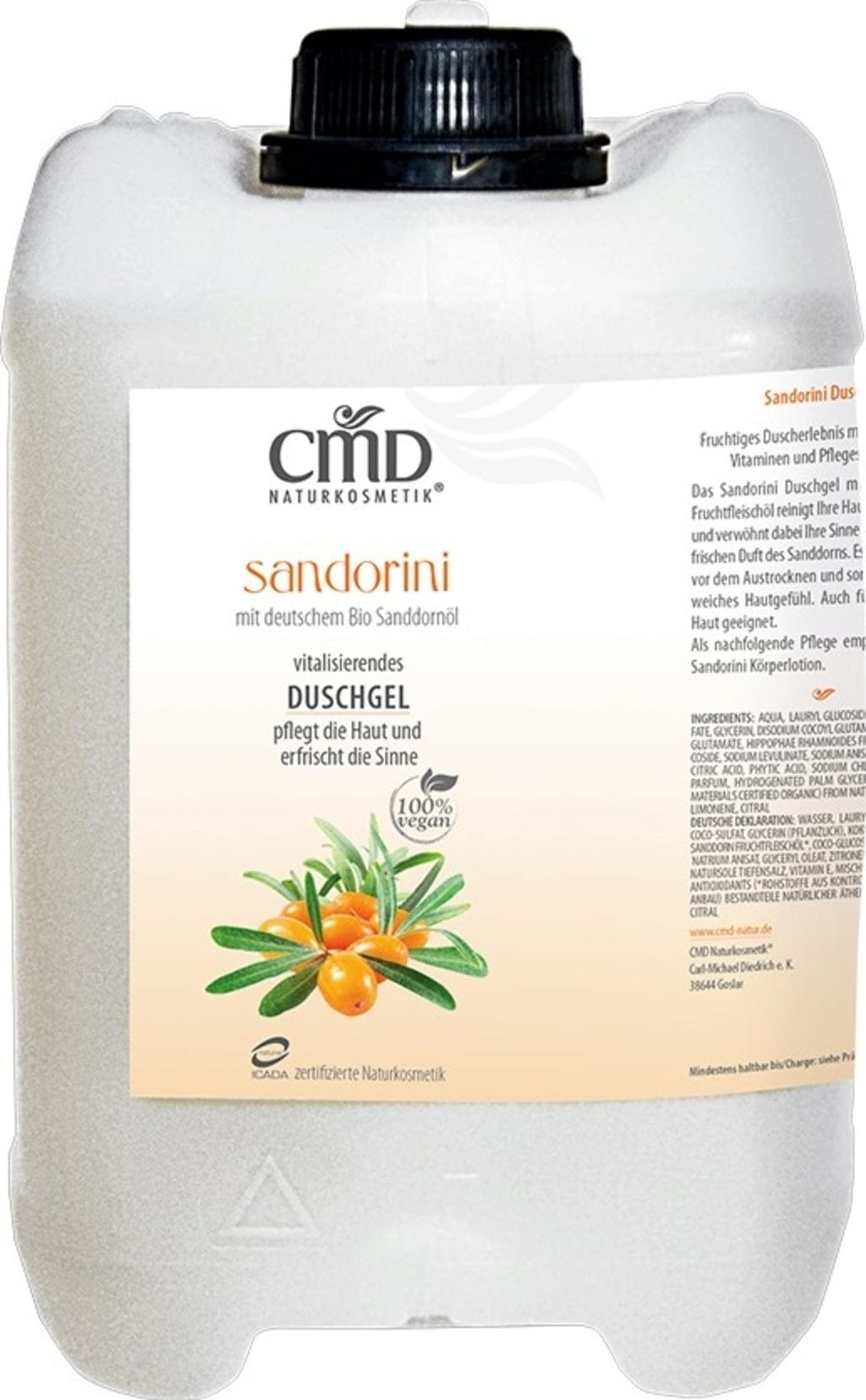 CMD Naturkosmetik  Sandorini Duschgel Großgebinde, 2,50 l