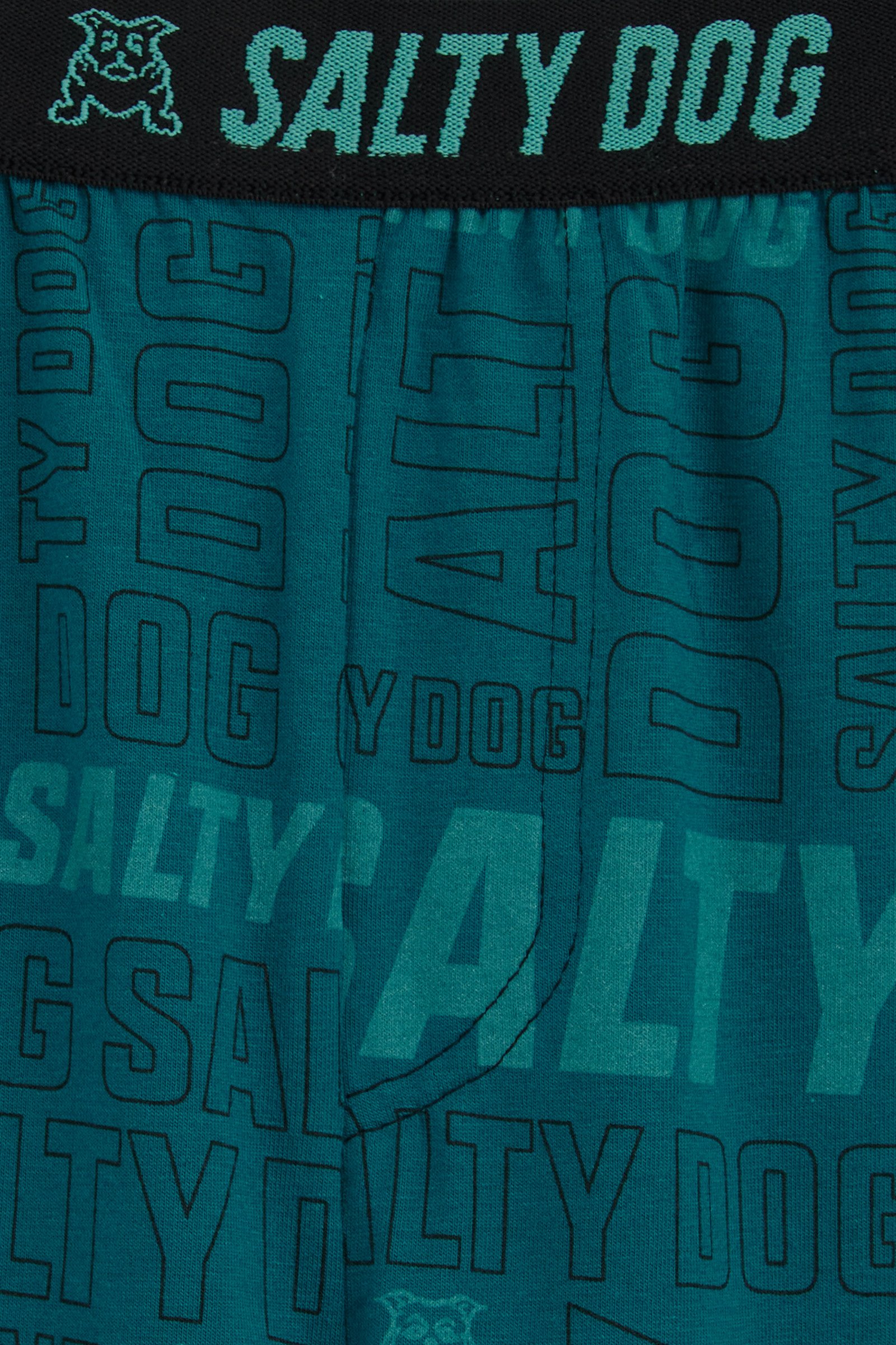 Jongens pyjamaset met dessin Salty Dog Zwart
