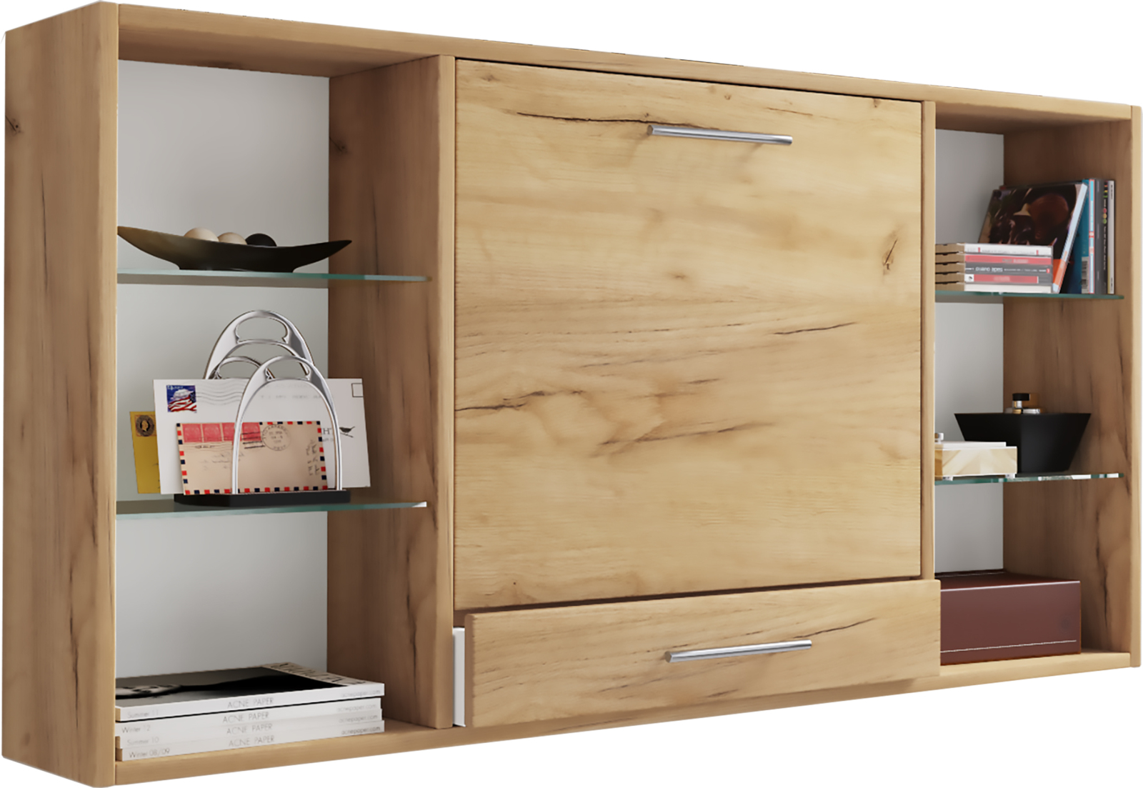 Wandschreibtisch TEALA - Honig Eiche - 115 cm