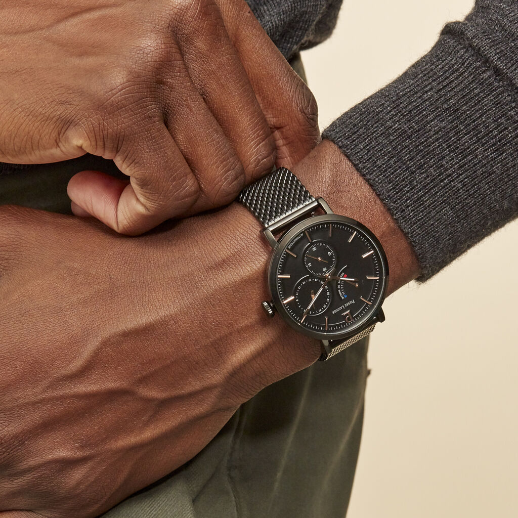 Montre Pierre Lannier Collection Evidence Noir