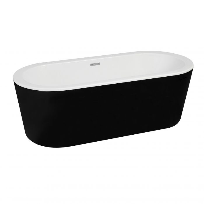 Mueller Musta bubbelbad 178x80cm 12 aerojets elektrisch zwart
