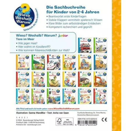 Ravensburger Wieso? Weshalb? Warum? junior, Band 57:Tiere im Meer