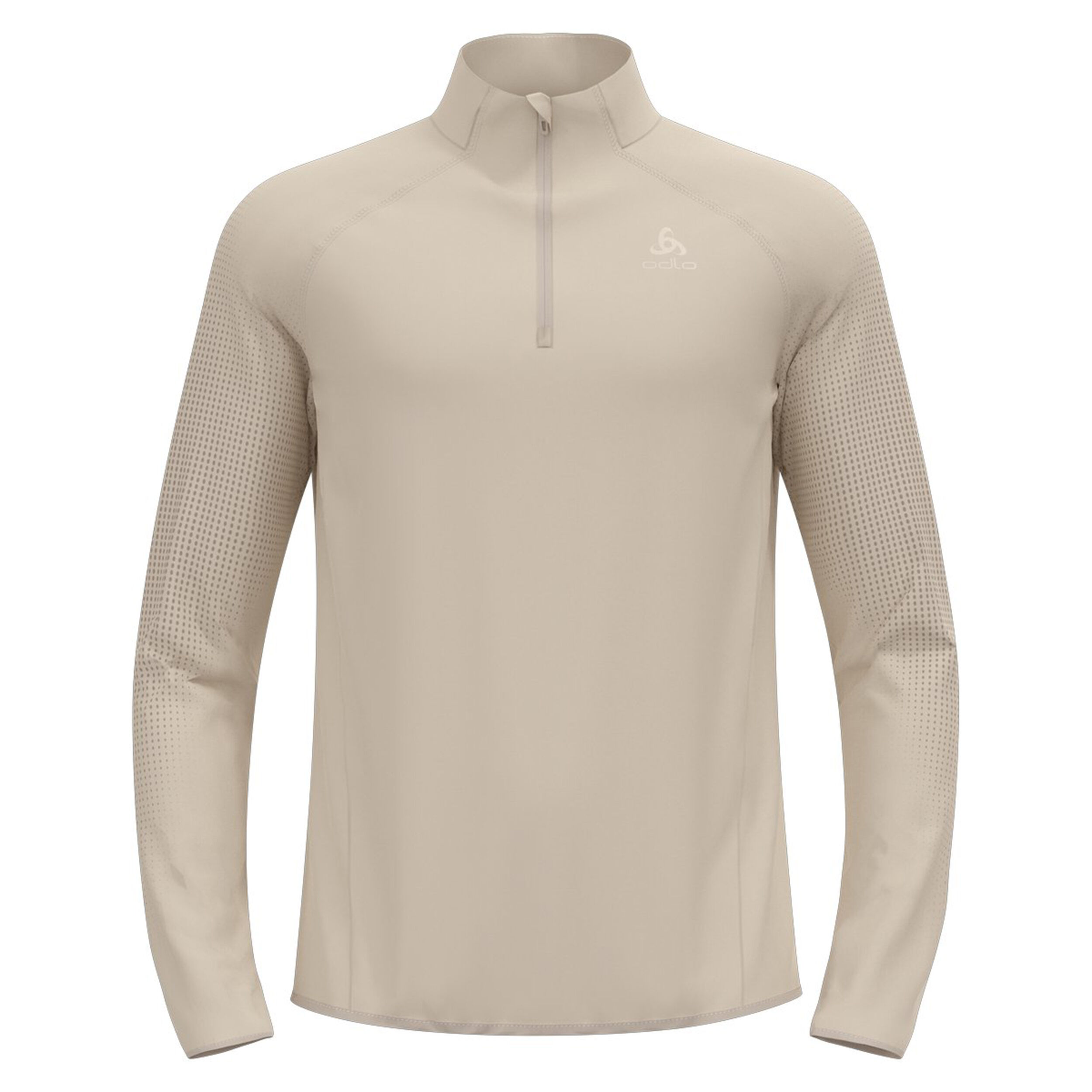 Odlo Zeroweight Warm Mid Layer 1/2 Zip Maillot De Course Hommes - Argent