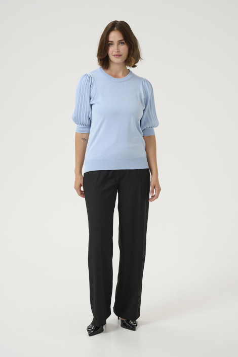 Kaffe blauwe dames t-shirt