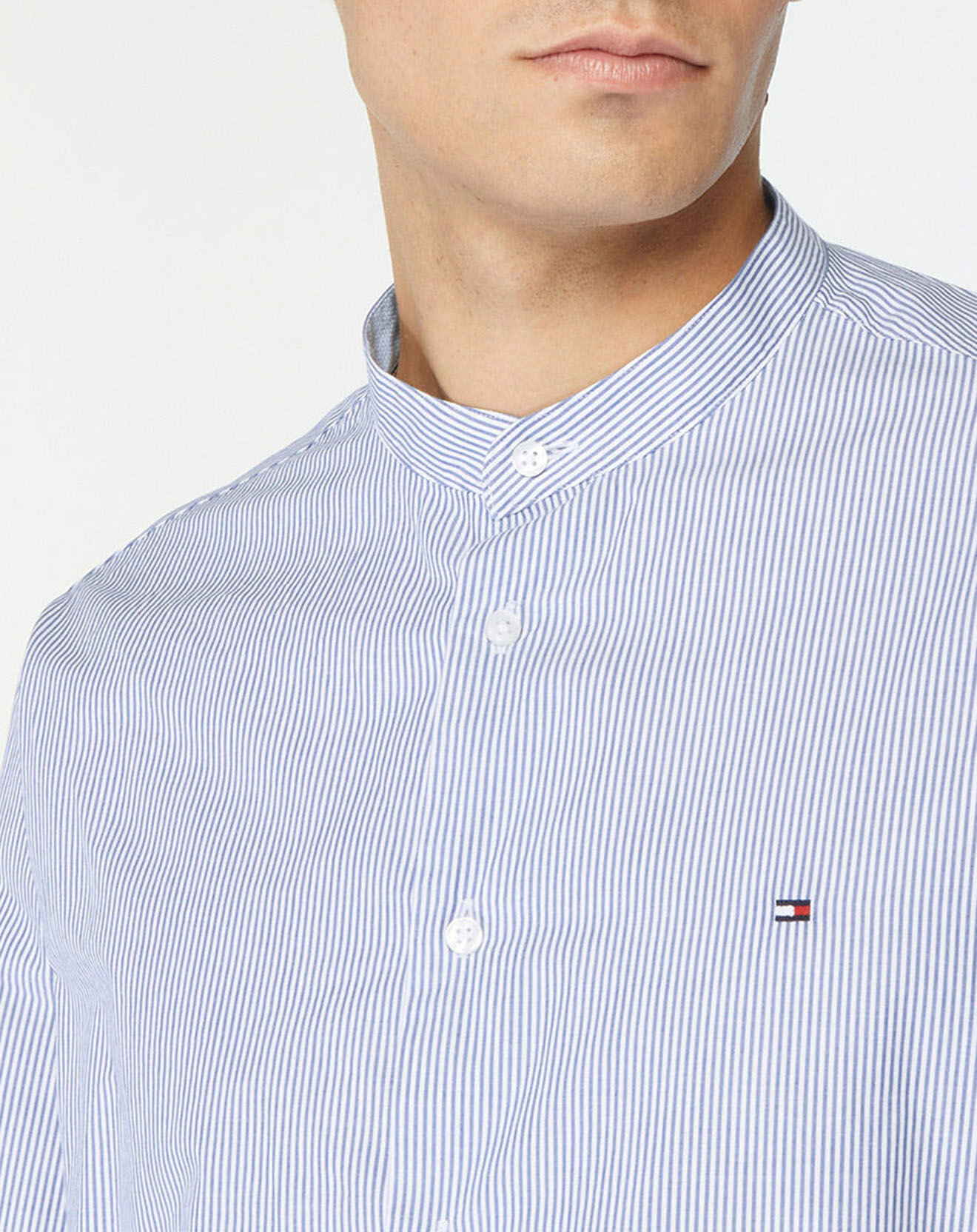 Tommy Hilfiger Chemise droite Chassic rayée bleu/blanc