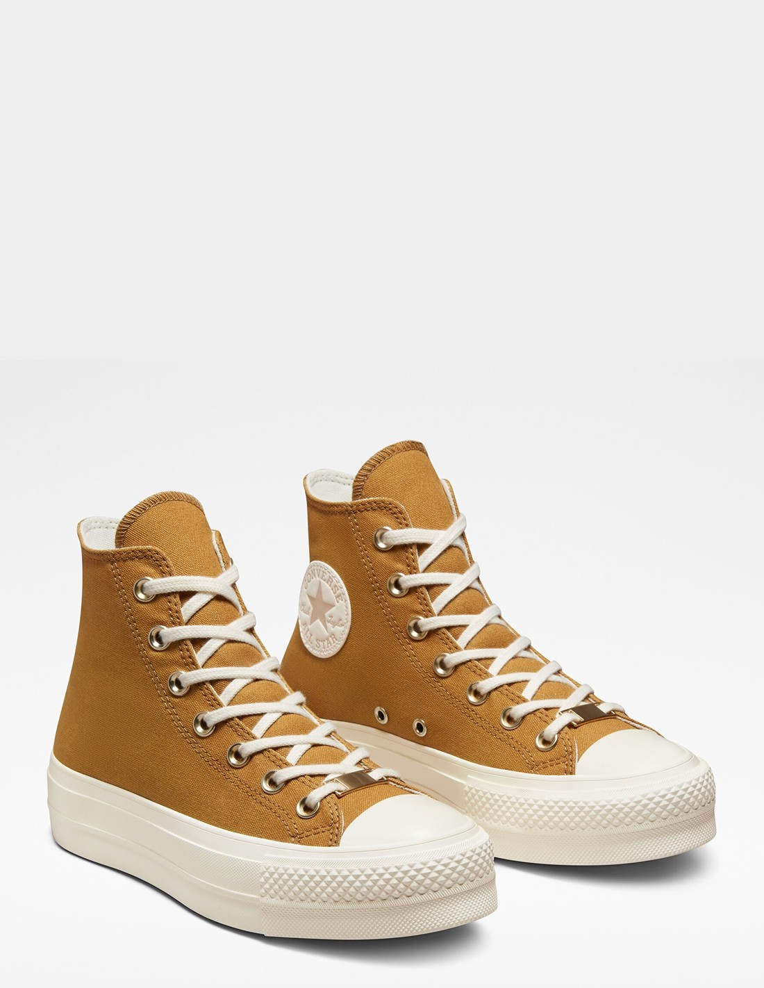 converse sneakers compensées montantes femme ctas lift hi miel