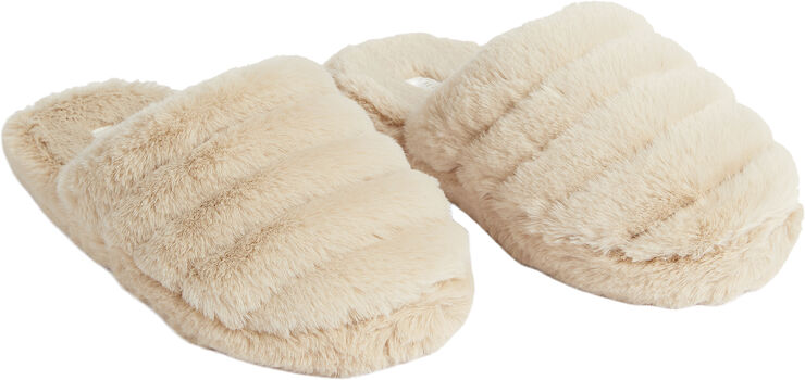Ted Baker LOPSEY Faux Fur Mule Slipper Natural