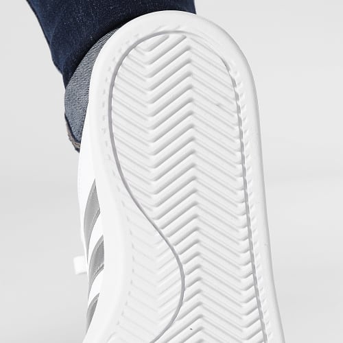Baskets Femme Grand Court 2.0 ID4485 White Silver Metallic