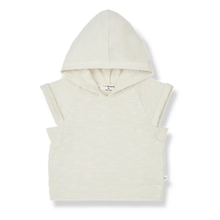 1+ in the family Sweat Sans Manches Peppo | Ecru