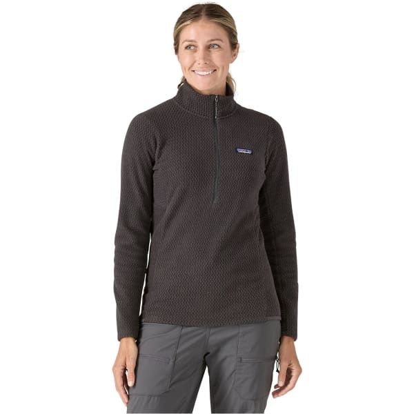 Sweat polaire randonnée PATAGONIA W'S R1 AIR ZIP NECK BLACK