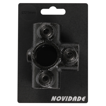 Novidade steigerbuis koppelstuk t-stuk zwart ø 21 mm