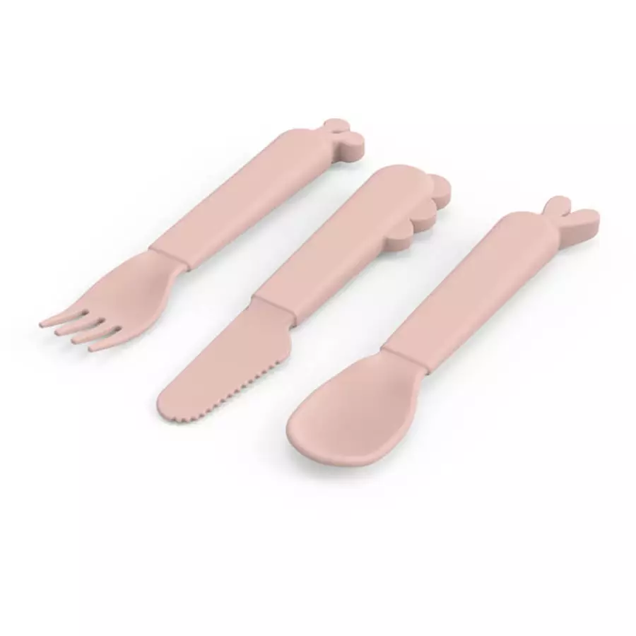 Done by Deer™ Besteck-Set Kiddish Deer friends Rosa