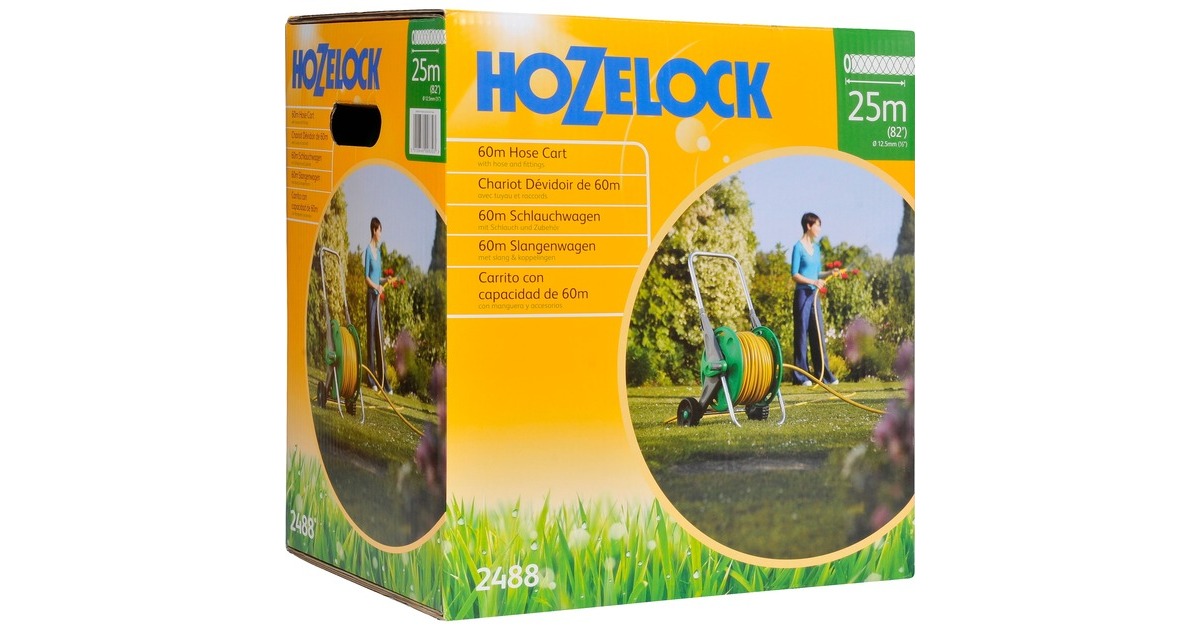 Hozelock2488 Slangenwagen 60 m  (25 meter, Ø 12,5 mm)
