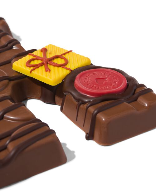 lettre Y en chocolat au lait décorée à la main 200g