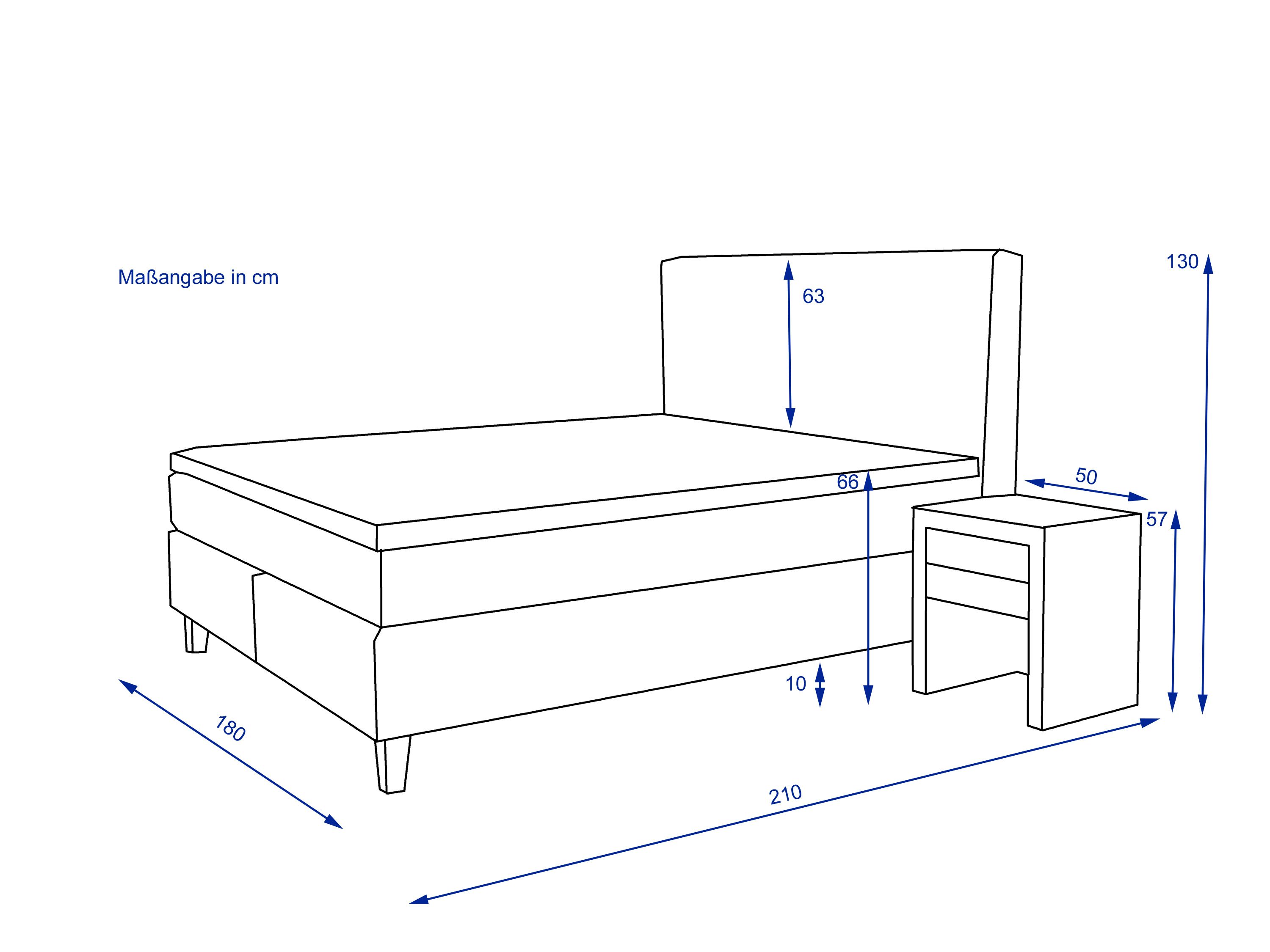 Boxspringbett vito ASETTO