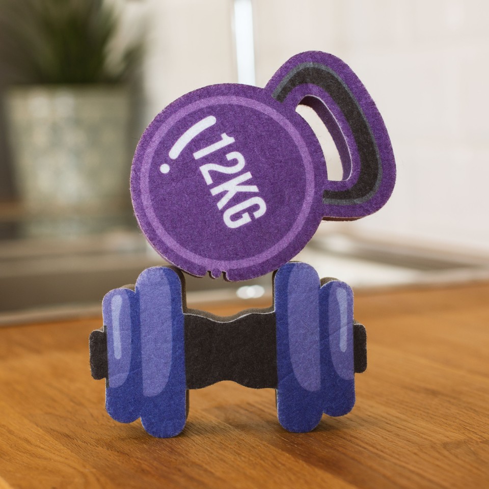Wash 'n' Workout Sponges Set of 2, with Scourer