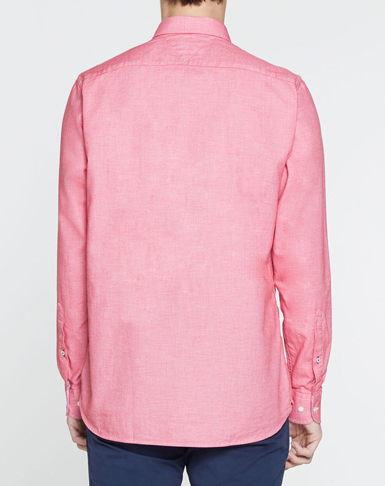 Tommy Hilfiger Chemise droite Dobby rouge délavé