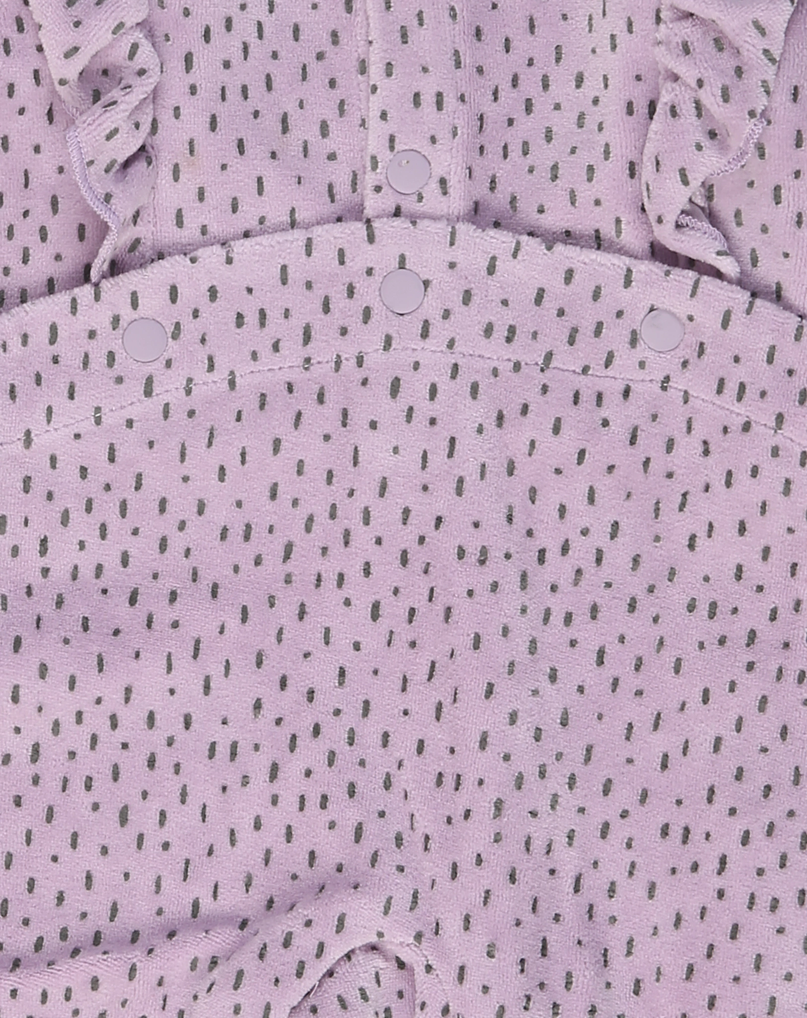 Velours-Strampler VOLANTES in lila