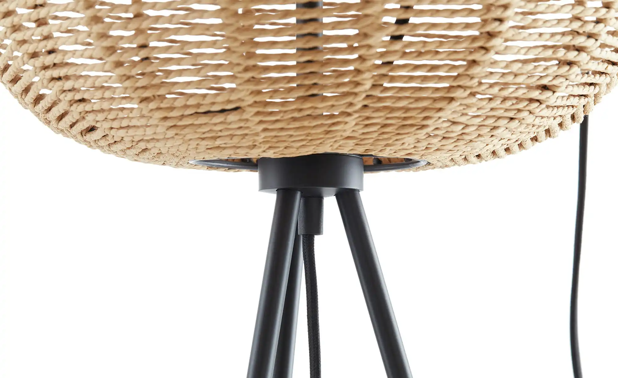 Trio Stehleuchte, 1-flammig, Sisal braun