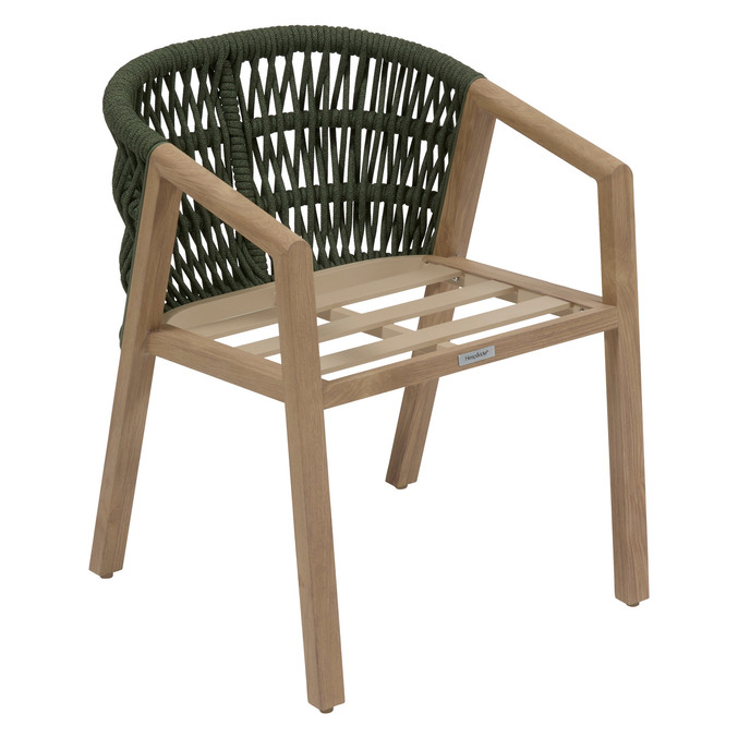 Ensemble table de jardin NELORA + 8 fauteuils MYLORE Miel