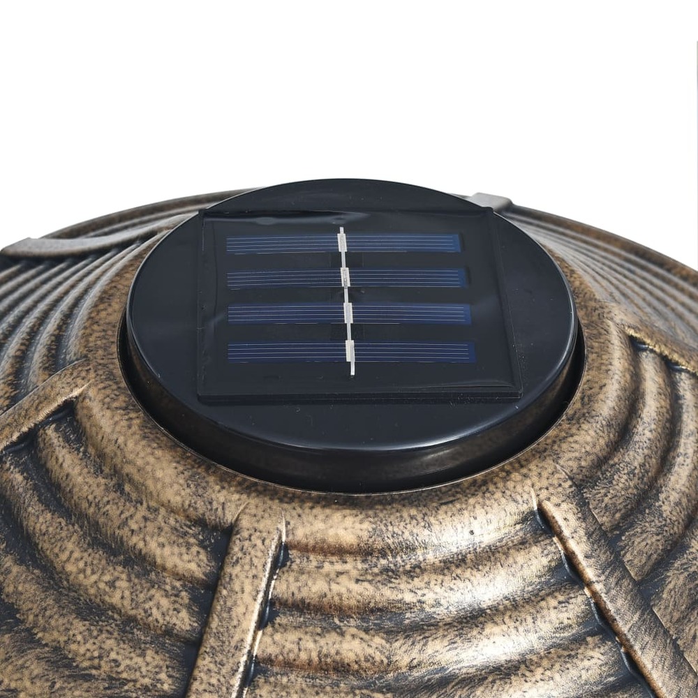 Bain décoratif pour oiseaux à led à énergie solaire plastique