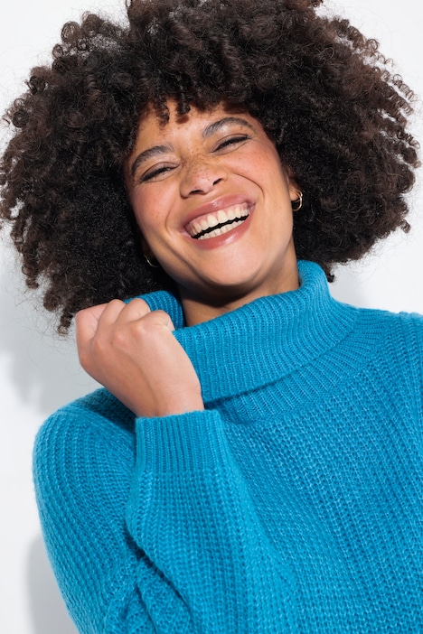 Pullover, Straight Fit, Strukturstrick, Zipfelsaum