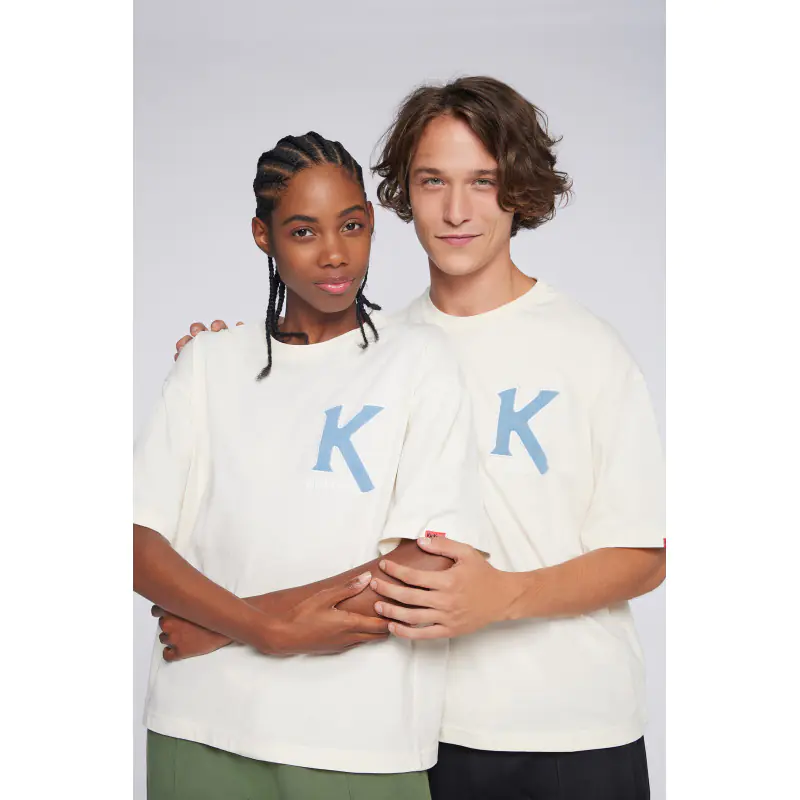 ORGANIC BIG-K TSHIRT CRÈME TS MANCHE COURTE Coton biologique No Gender
